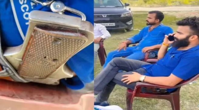 मैनपुरी:असलहा के बल पर प्लॉट का निर्माण: पास में कुर्सी डालकर बैठे कुछ लोग, क्षेत्र में दहशत