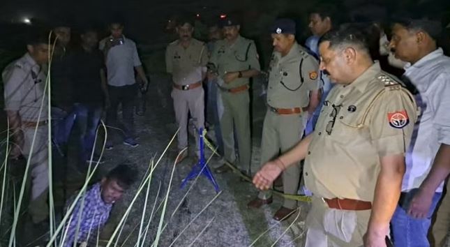 मैनपुरी ;  गश्त कर रही पुलिस की बदमाशों से मुठभेड़ हो गई, दो बदमाशों को लगी गोली; दो साथी दे गए पुलिस को चकमा