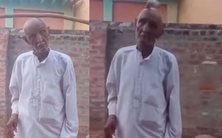 सिर पर हेलिकॉप्टर के पंखे के तरह घुमा दी लाठी, वायरल वीडियो देख लोग बोले 'ताऊ' को लिए निशाने पर