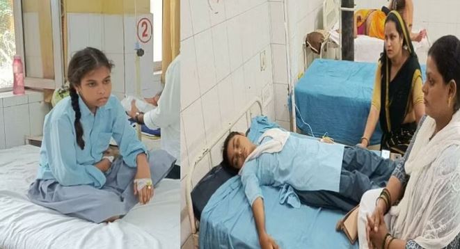 प्रार्थना में बेहोश होकर गिरीं पांच छात्राएं: अस्पताल में कराया गया भर्ती