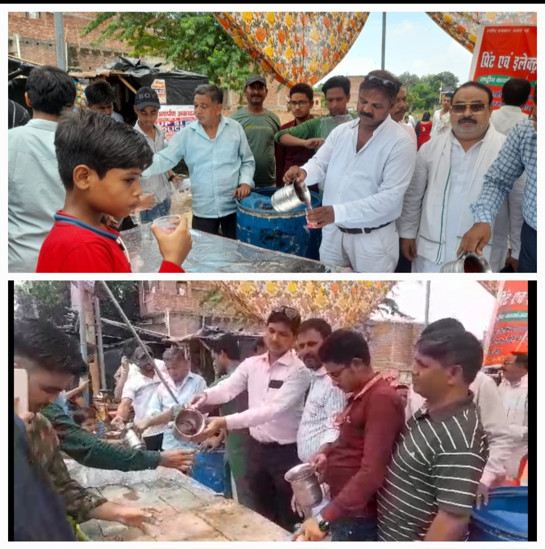 फर्रुखाबाद: प्रिंट एवं इलेक्ट्रॉनिक मीडिया एसोसिएशन ने दस मोहर्रम के मौके पर शरबत का स्टाल लगाकर बुझाई अकीदत मंदो व जायरीनों की प्यास
