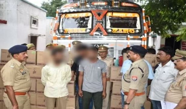 मैनपुरी: पंजाब से तस्करी करके मैनपुरी के रास्ते बिहार ले जा रहे थे शराब, दो तस्कर दबोचे गए, लाखों का माल बरामद
