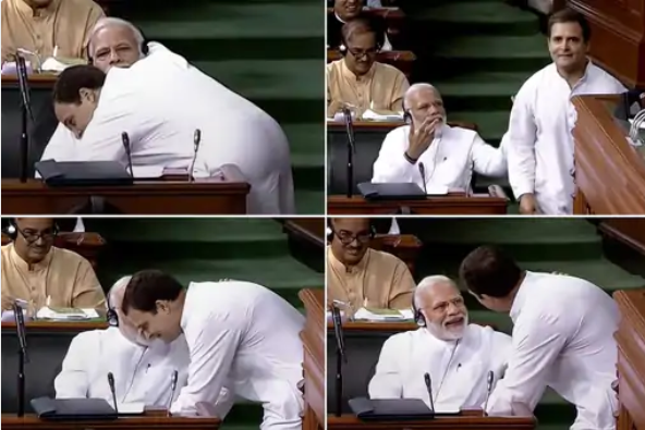 5 साल पहले बीजेपी को घेरने के बाद मोदी के गले लगे थे राहुल