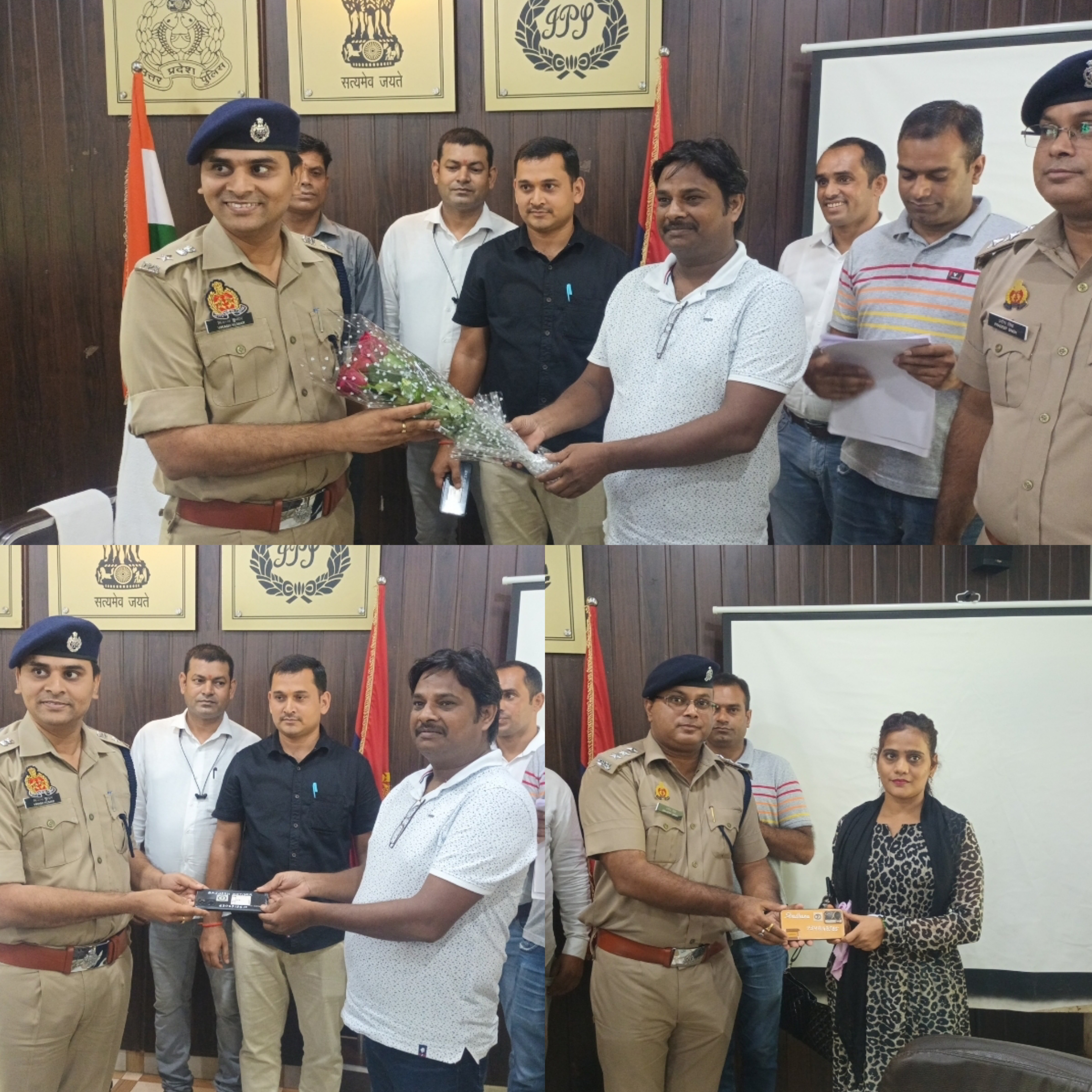 फर्रुखाबाद : सर्विलेंस टीम ने खोए हुए 111 मोबाइल फोन बरामद कर मोबाइल स्वामियों को पुलिस लाइन में दिए