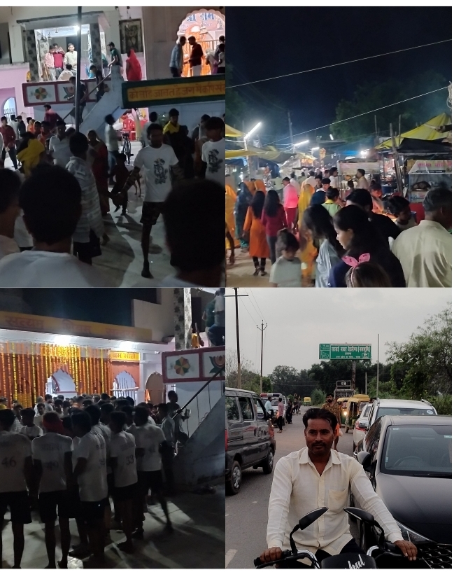 इटावा: सरसई नावर हजारी महादेव मंदिर में आठवे सोमवार को उमडी श्रद्धालुओं की भीड़