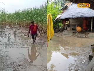 पीलीभीत में एक दो नहीं कई बार शारदा का प्रकोप झेल चुके हैं लोग, धरना प्रदर्शन को मजबूर
