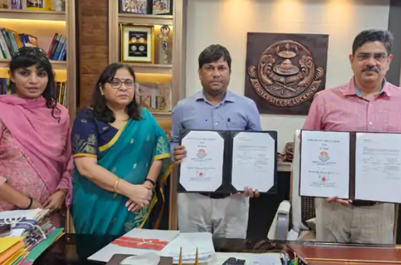 अंतरिक्ष विज्ञान के क्षेत्र में नए आयाम स्थापित करने की दिशा में कदम बढ़ाएगा लखनऊ विश्वविद्यालय , व्राटिनो टेक्नोलॉजी के बीच हुआ MOU