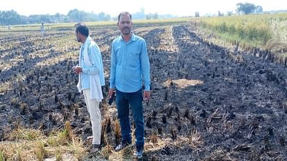 मैनपुरी में पराली जलाने वाले छह किसानों पर 15 हजार का जुर्माना; किसानों को सख्त निर्देश