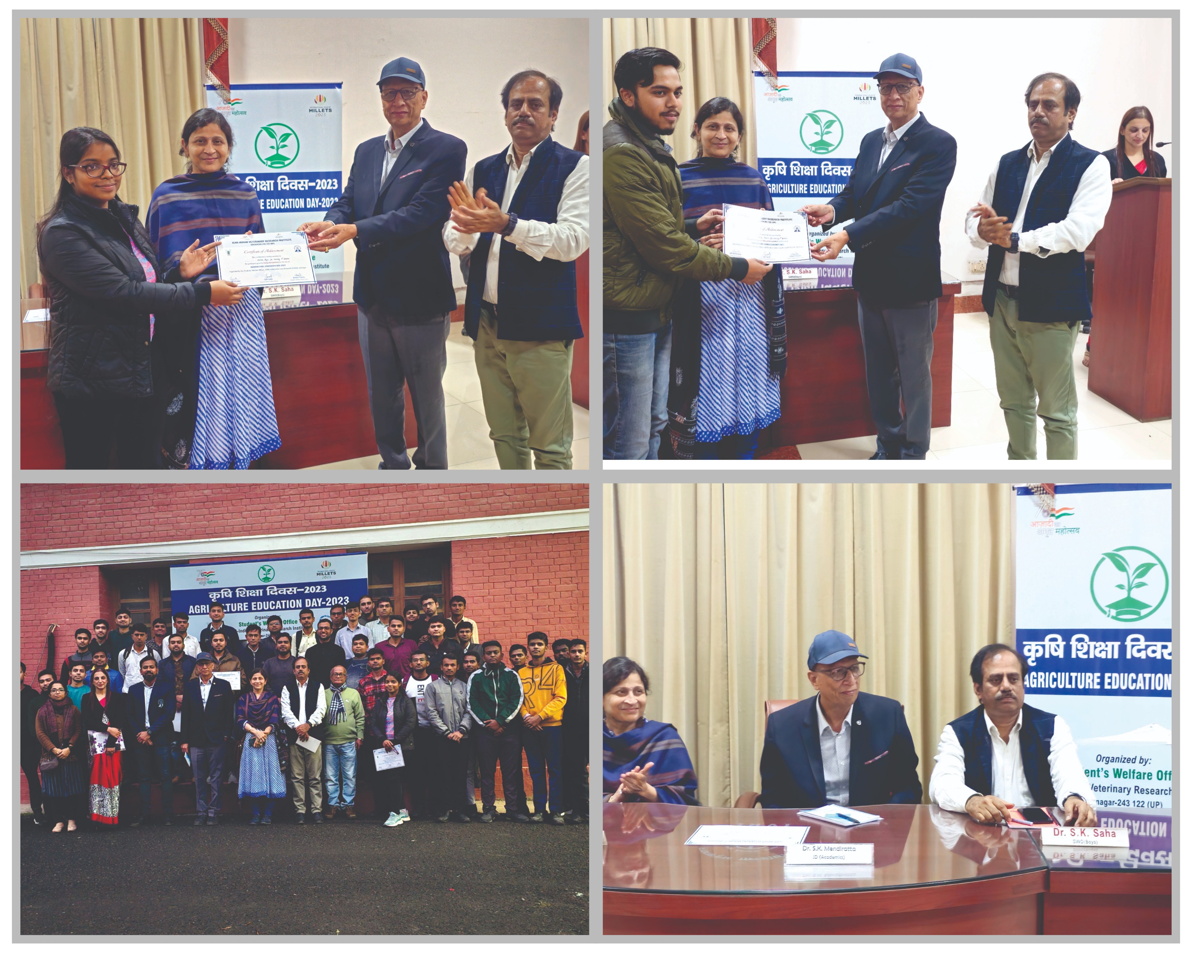 बरेली - भारतीय पशु चिकित्सा अनुसंधान संस्थान में इज्जतनगरभारत के पहले राष्ट्रपति व केंद्रीय कृषि मंत्री भारत रत्न डॉ राजेन्द्र प्रसाद की जयंती को कृषि दिवस के रूप मनाया गया।