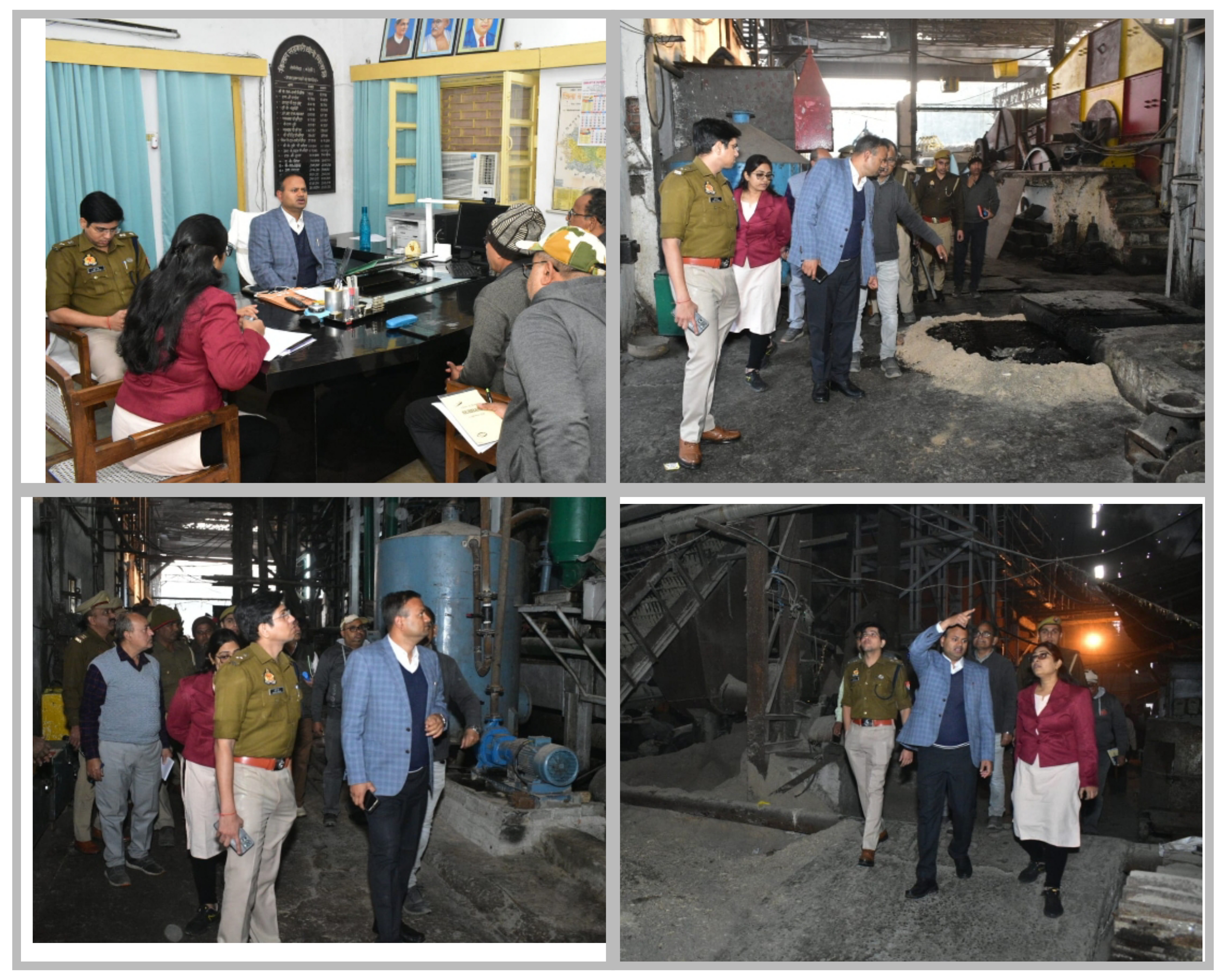 बरेली - जिलाधिकारी ने किसान सहकारी चीनी मिल सेमी खेड़ा का किया औचक निरीक्षण।