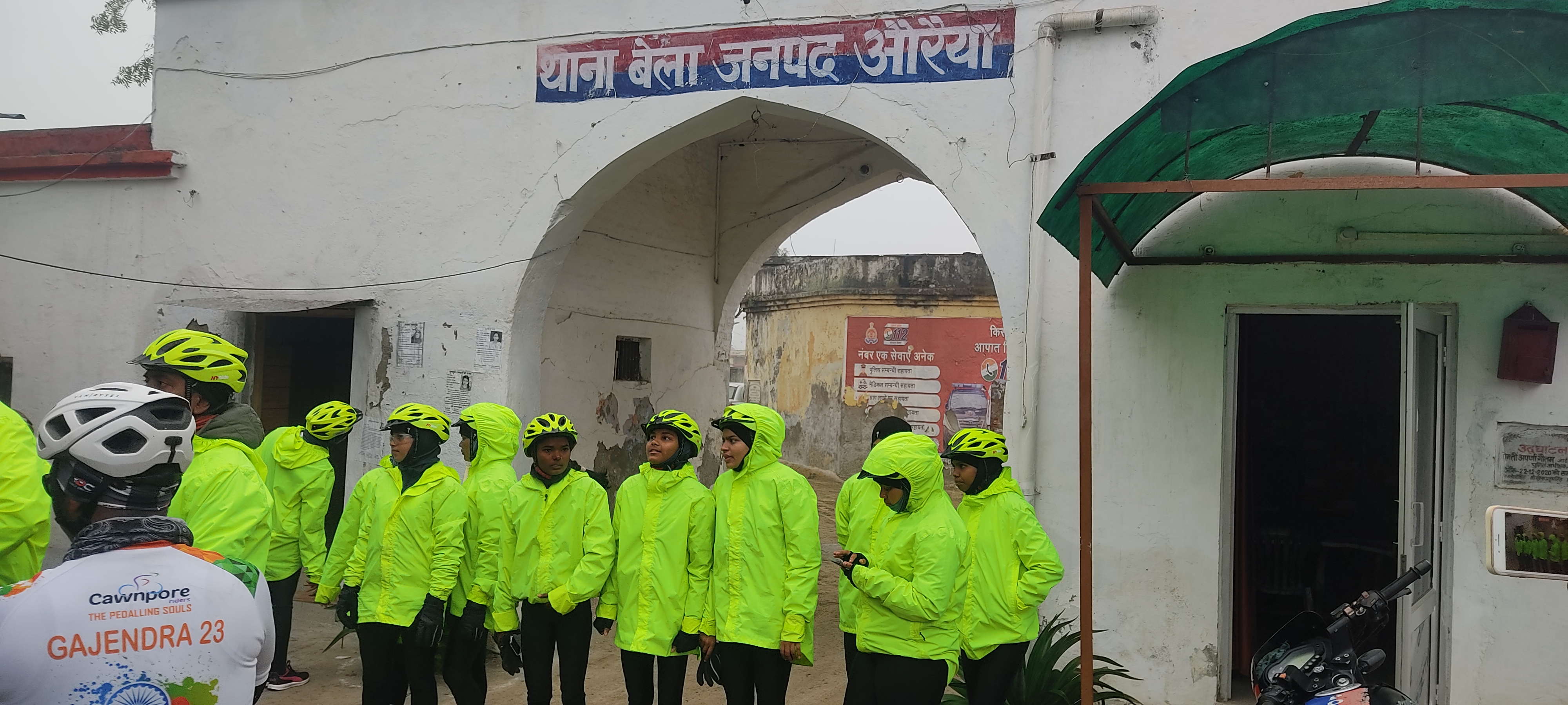 औरैया : एनसीसी के मेगा साइक्लोथान रैली  का बेला और बिधूना  में किया गया जोरदार स्वागत