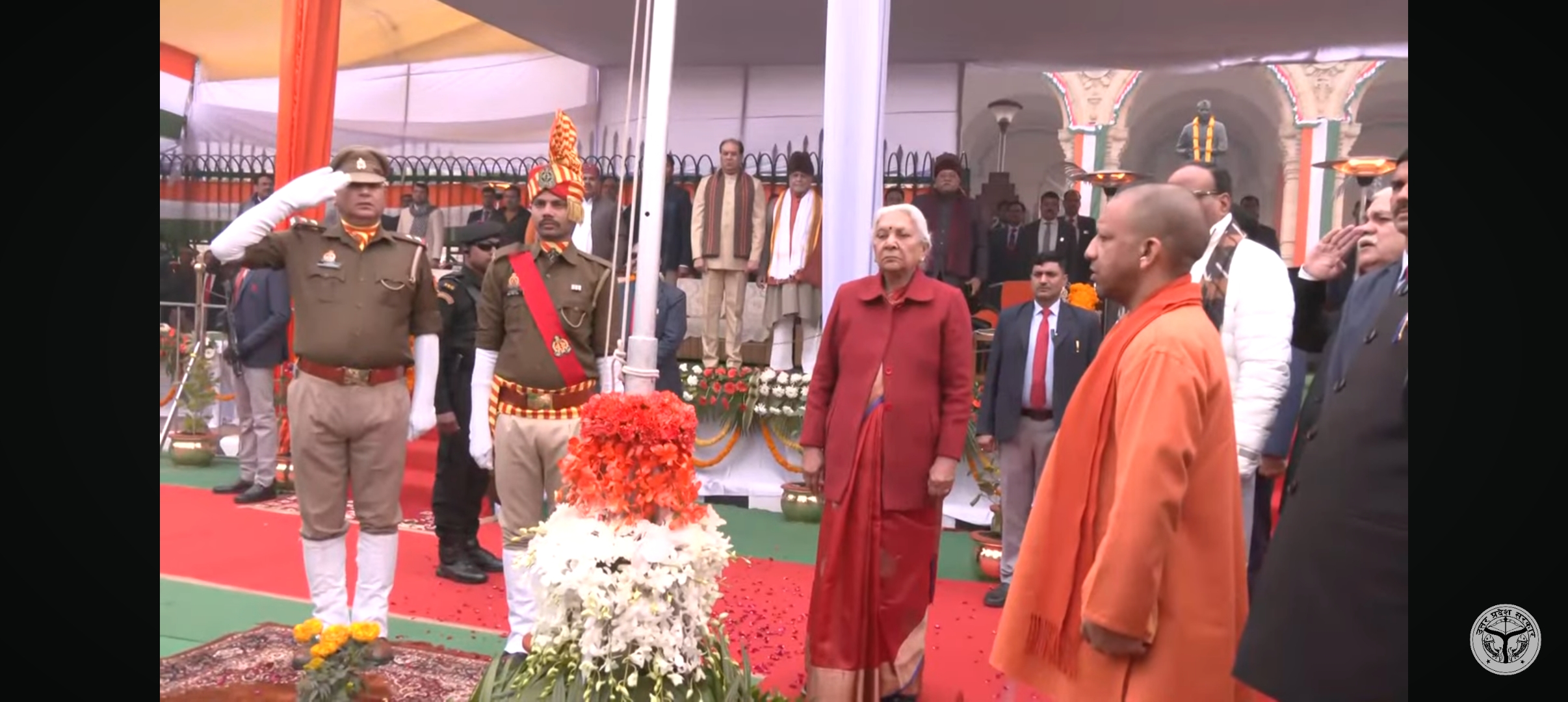 लखनऊ: मुख्यमंत्री योगी आदित्यनाथ के साथ हर्षोल्लास से मनाया गया ७५वां गणतंत्र दिवस