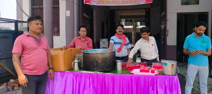 कासगंज के पटियाली नगर के सेंट के एम इंटर कॉलेज में मृदु जल कार्यक्रम हुआ संपन्न