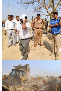 मैनपुरी में चारागाह की जमीन पर ईंट भट्टे के अवैध निर्माण पर एसडीएम ने की बड़ी कार्रवाई ?