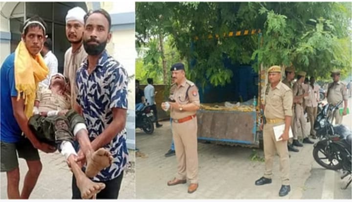 मैनपुरी :वृद्ध की मौत के बाद हंगामा, 3 दिन पूर्व गोद में लेकर एसपी कार्यालय पहुंचे थे परिजन; पुलिस पर लगाये आरोप