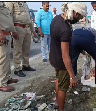 मैनपुरी में बंद बोरे में नवजात बच्चे का शव मिलने से सनसनी।
