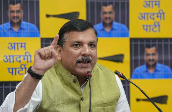 CJP के धरने पर संजय सिंह का बड़ा आरोप