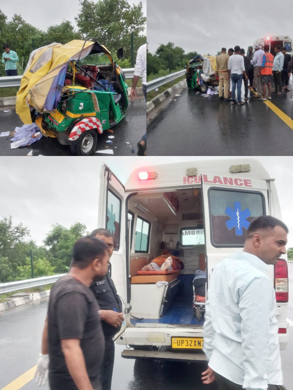 कन्नौज: सड़क हादसे में पिता पुत्री की मौत पत्नी चालक घायल