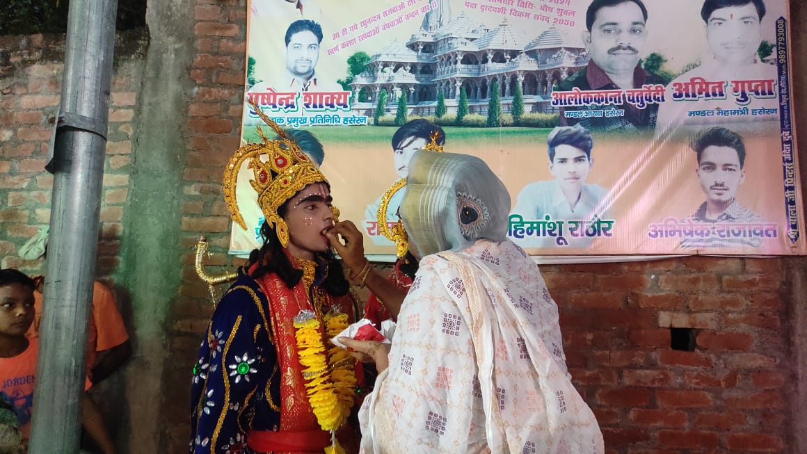 कन्नौज:  रघुराई बने दूल्हा निकली राम बारात , आकर्षण का केंद्र रही झांकियां