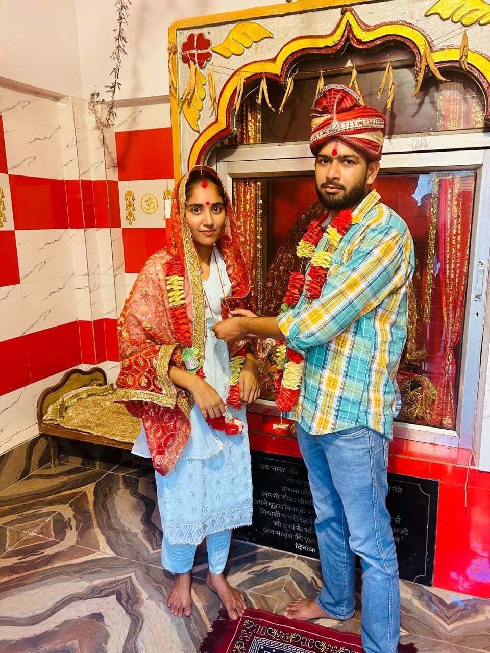 मुस्लिम लड़की ने हिन्दू लड़के के साथ किया विवाह !