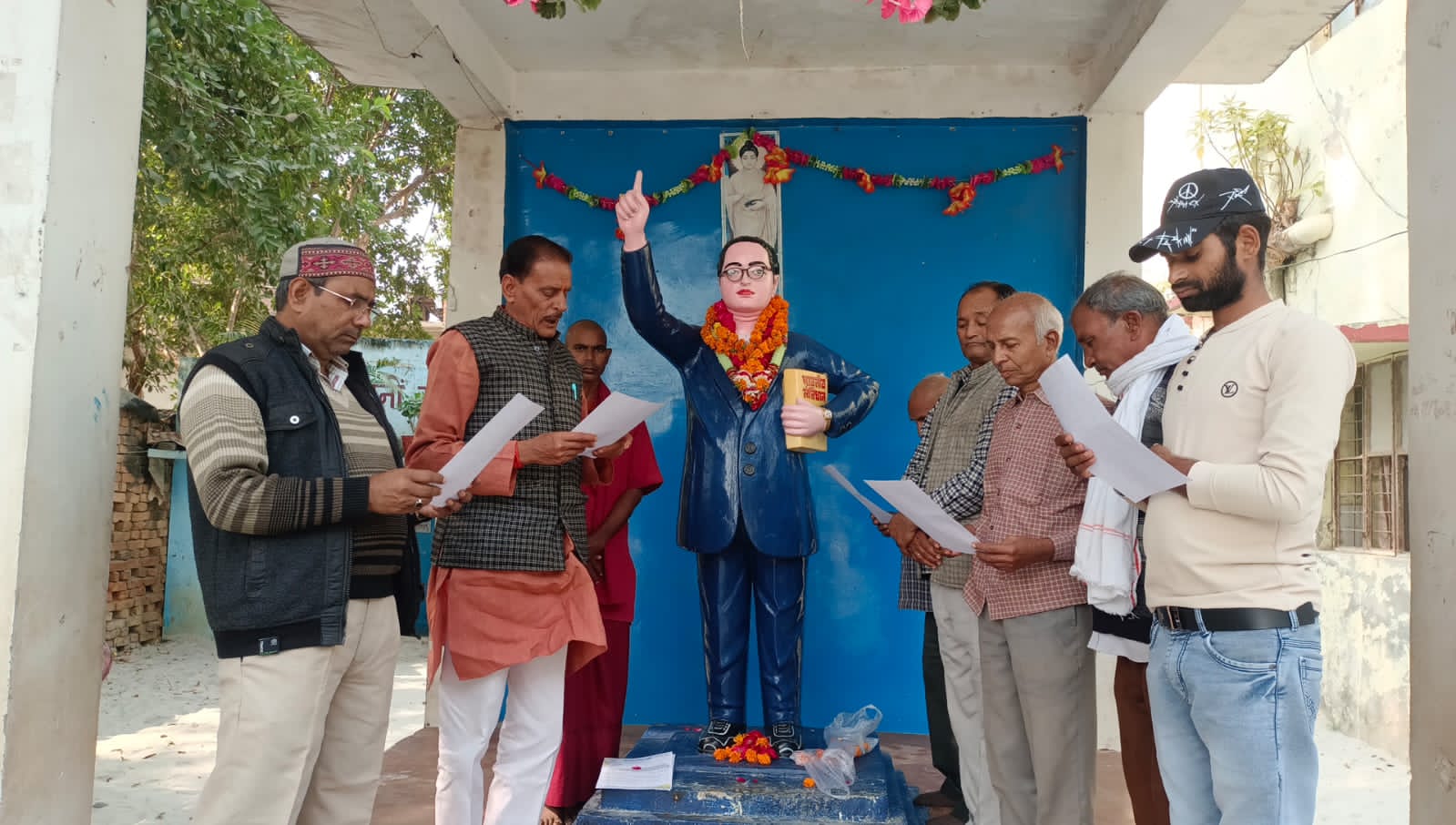 कन्नौज : संविधान दिवस पर कांग्रेसियों ने डॉक्टर भीमराव अंबेडकर को किया याद