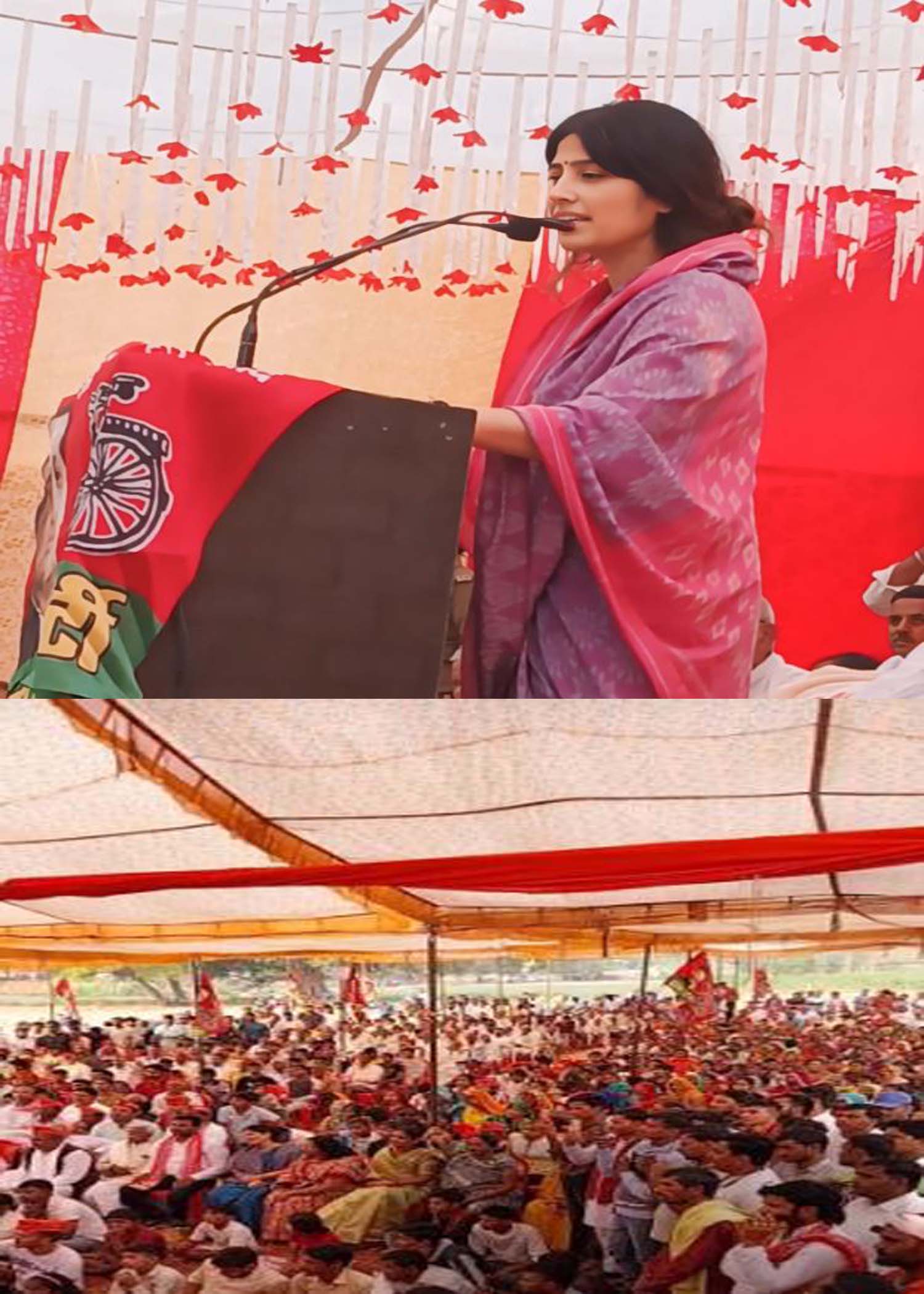 उपचुनाव के तारीख में बदलाव पर संसद डिंपल यादव ने करहल विधानसभा के ग्राम रठेरा में भाजपा पर साधा निशाना ?