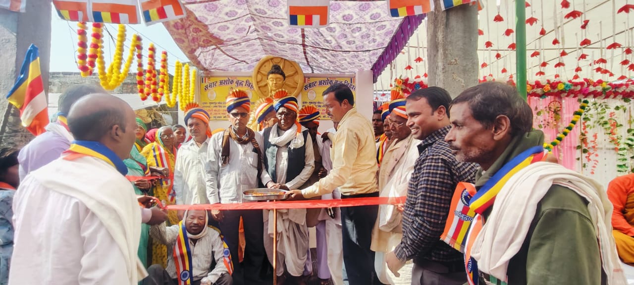 औरैया: धम्म यात्रा के साथ शुरू हुई सात दिवसीय बुद्ध कथा