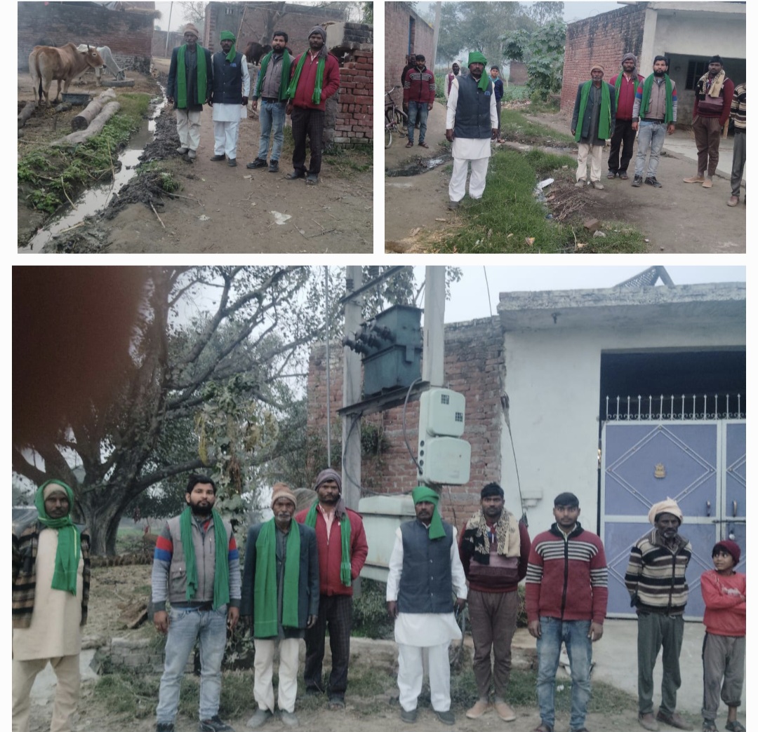 फर्रुखाबाद:जय जवान जय किसान लोक शक्ति संगठन के जिलाध्यक्ष व मंडल मीडिया प्रभारी ने जनसंपर्क कर सुनी समस्याएं।