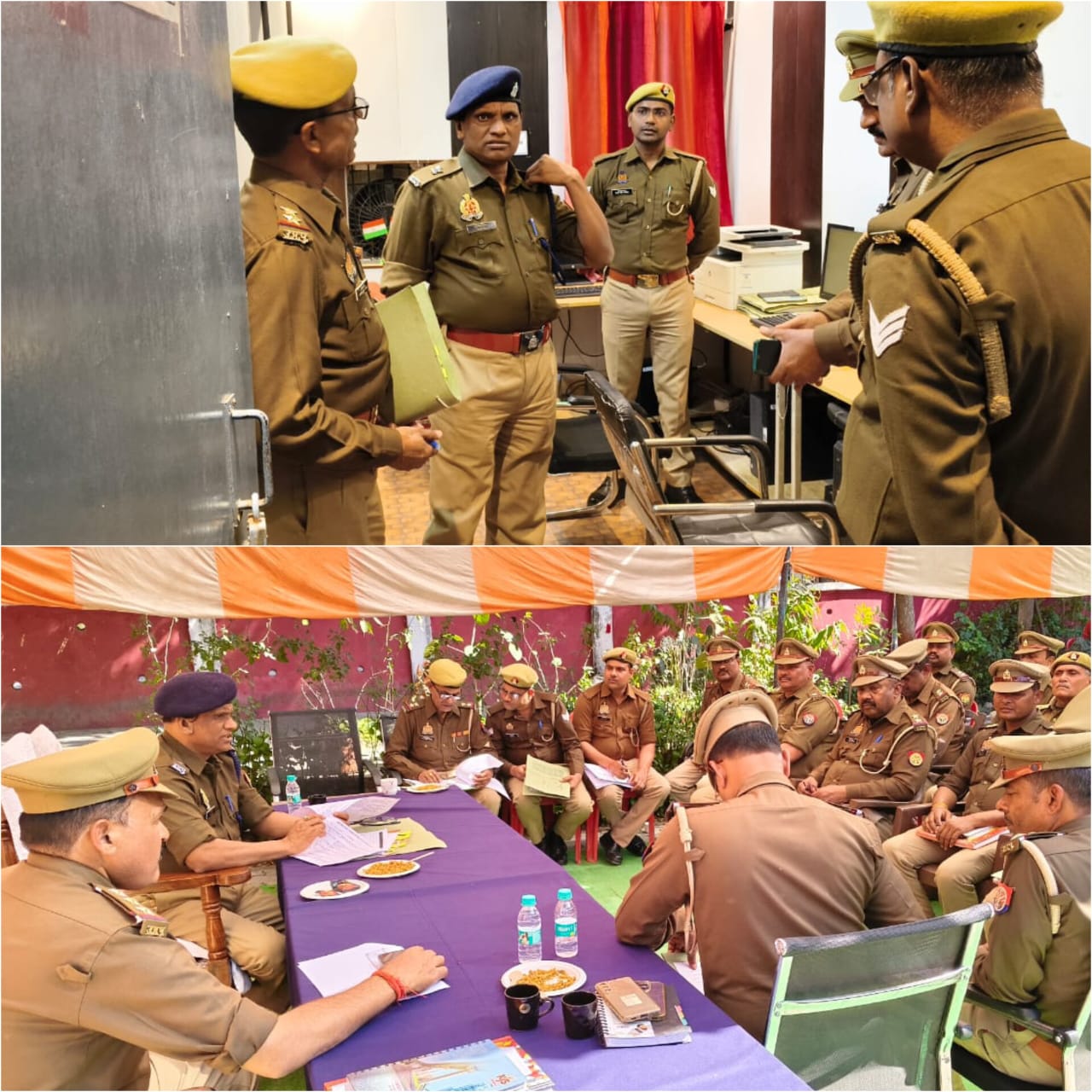 बांदा में अपर पुलिस अधीक्षक बांदा द्वारा थाना कालिंजर का किया गया वार्षिक निरीक्षण
