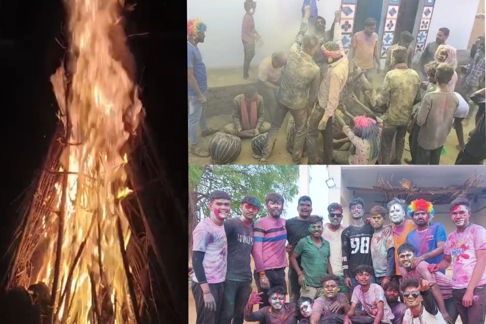 छत्तीसगढ़ : ग्राम बहेसर में धूमधाम से मनाई गई होली जमकर उड़े रंग और गुलाल