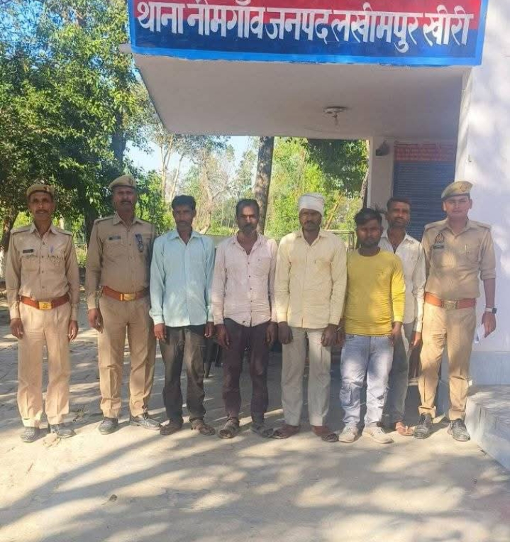 जनपद लखीमपुर खीरी में नीमगांव पुलिस ने शांतिभंग के आरोप में 11 को किया निरुद्ध