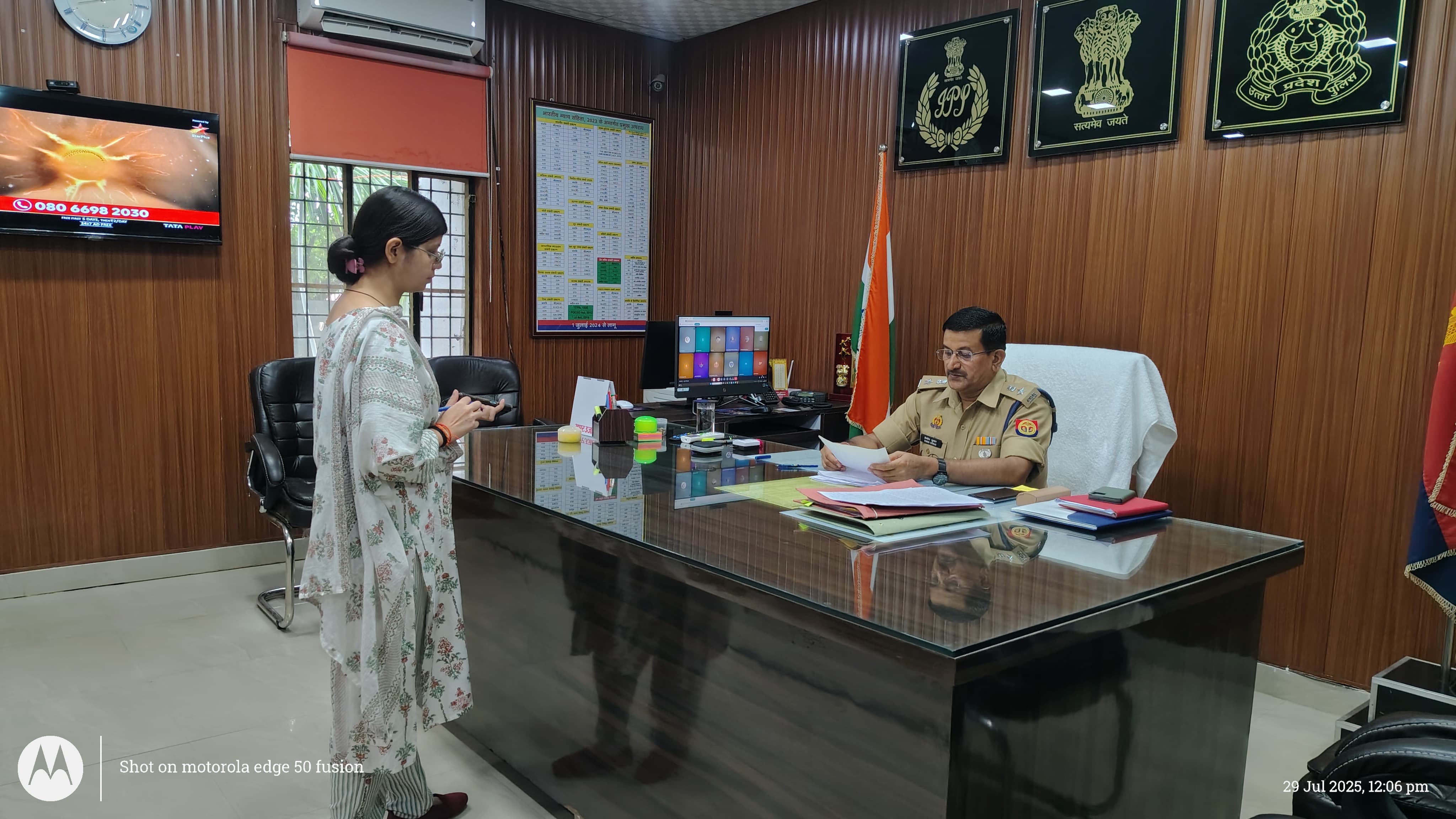 कन्नौज:जनता की समस्याओं के समाधान हेतु तत्पर कन्नौज पुलिस ,एसपी विनोद कुमार ने की जनसुनवाई