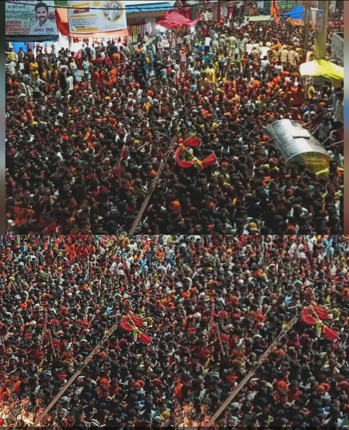 लखीमपुर खीरी : पांच लाख से अधिक कावड़ियों ने किया गोला के भोला का जलाभिषेक,सुरक्षा व्यवस्था को लेकर एसपी ने स्वयं संभाला मोर्चा