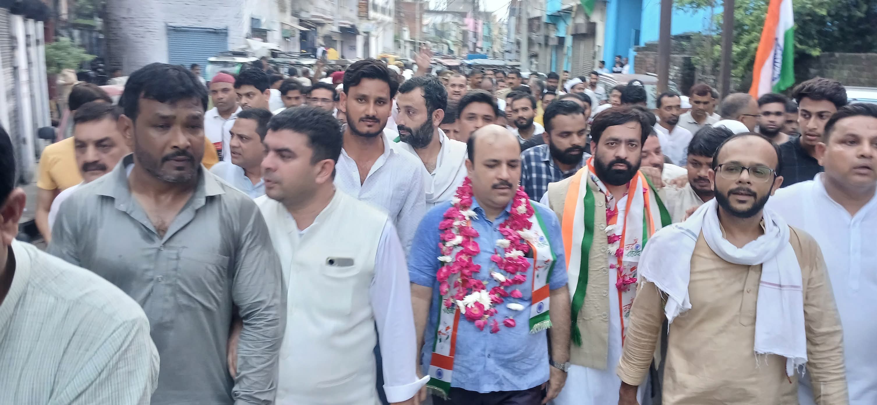 मुरादाबाद:अगस्त क्रांति की स्मृतियों में मुरादाबाद में कांग्रेस की “जय हिन्द यात्रा”