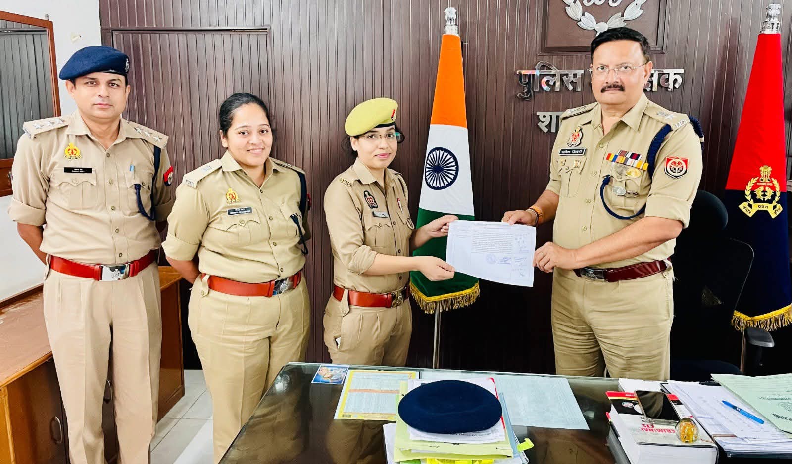 शाहजहाँपुर: थाना रामचन्द्र मिशन को लगातार पाँचवीं बार IGRS में प्रथम स्थान, महिला आरक्षी को मिला सम्मान