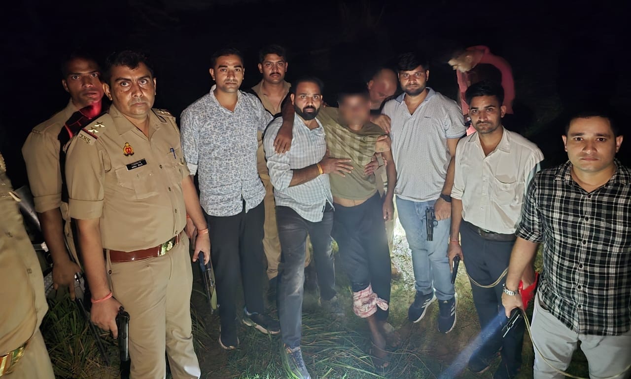 फर्रुखाबाद: 25 हजार के इनामिया गैंगस्टर तोताराम उर्फ तोता पुलिस मुठभेड़ में गिरफ्तार