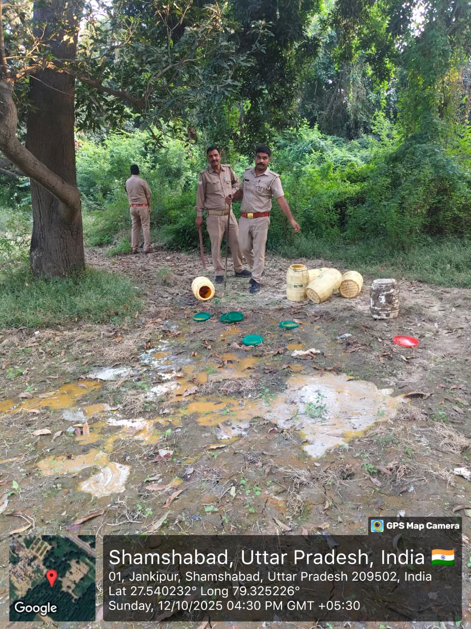 फर्रुखाबाद: ग्राम महरूपुर रावी में 300 किलो ग्राम लहन मौके पे नष्ट किया गया