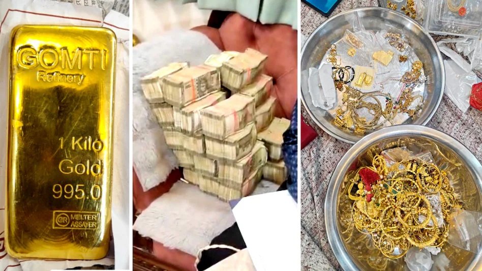 इंदौर:रिटायर्ड आबकारी अफसर के घर रेड में मिला 10 करोड़ की संपत्ति, नोटों का ढेर, सोने की ईंट और गहने बरामद