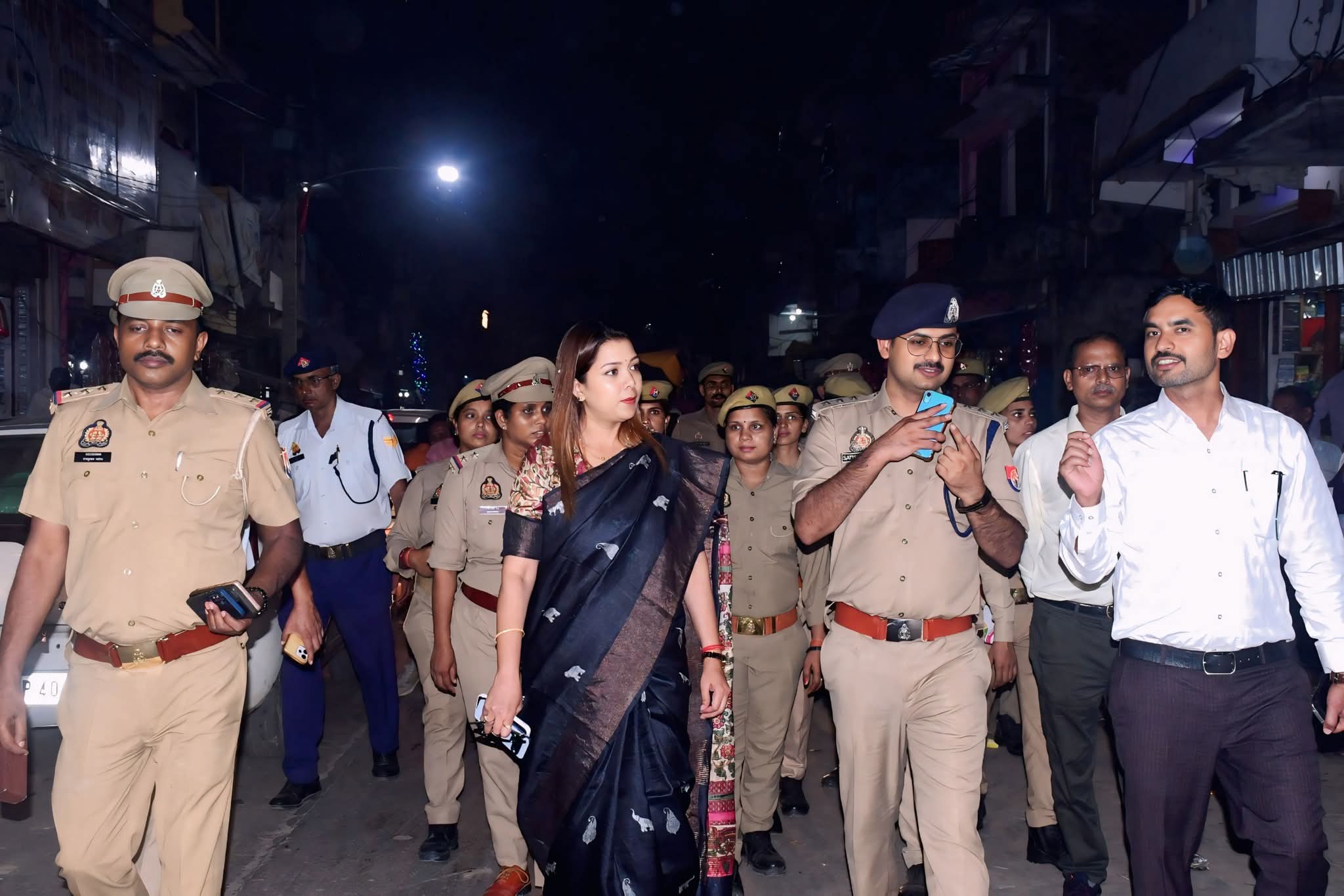 श्रावस्ती में डॉ. प्रियंका मौर्या ने महिलाओं की सुरक्षा को लेकर किया रूट मार्च
