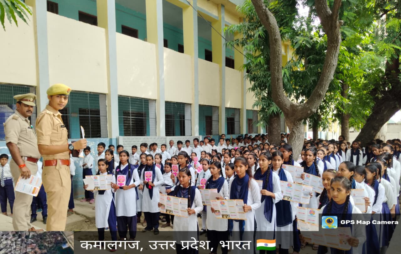 फर्रुखाबाद:थाना कमालगंज में मिशन शक्ति अभियान 5.0 के तहत महिलाओं और बालिकाओं को जागरूक किया गया