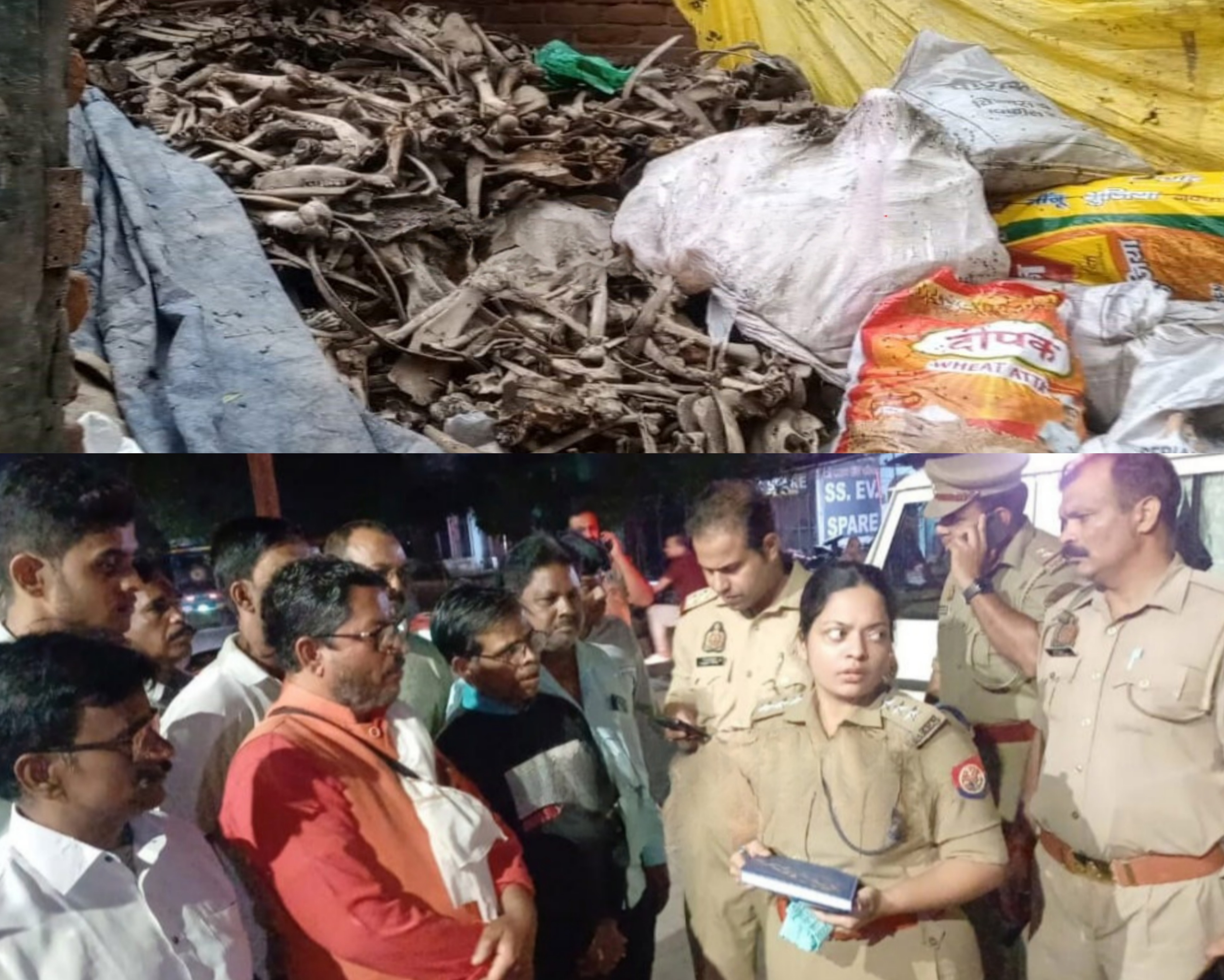 फर्रुखाबाद में बंद चमड़ा गोदाम से गौवंश की हड्डियों की बिक्री का भंडाफोड़, हिंदू संगठनों ने किया हंगामा
