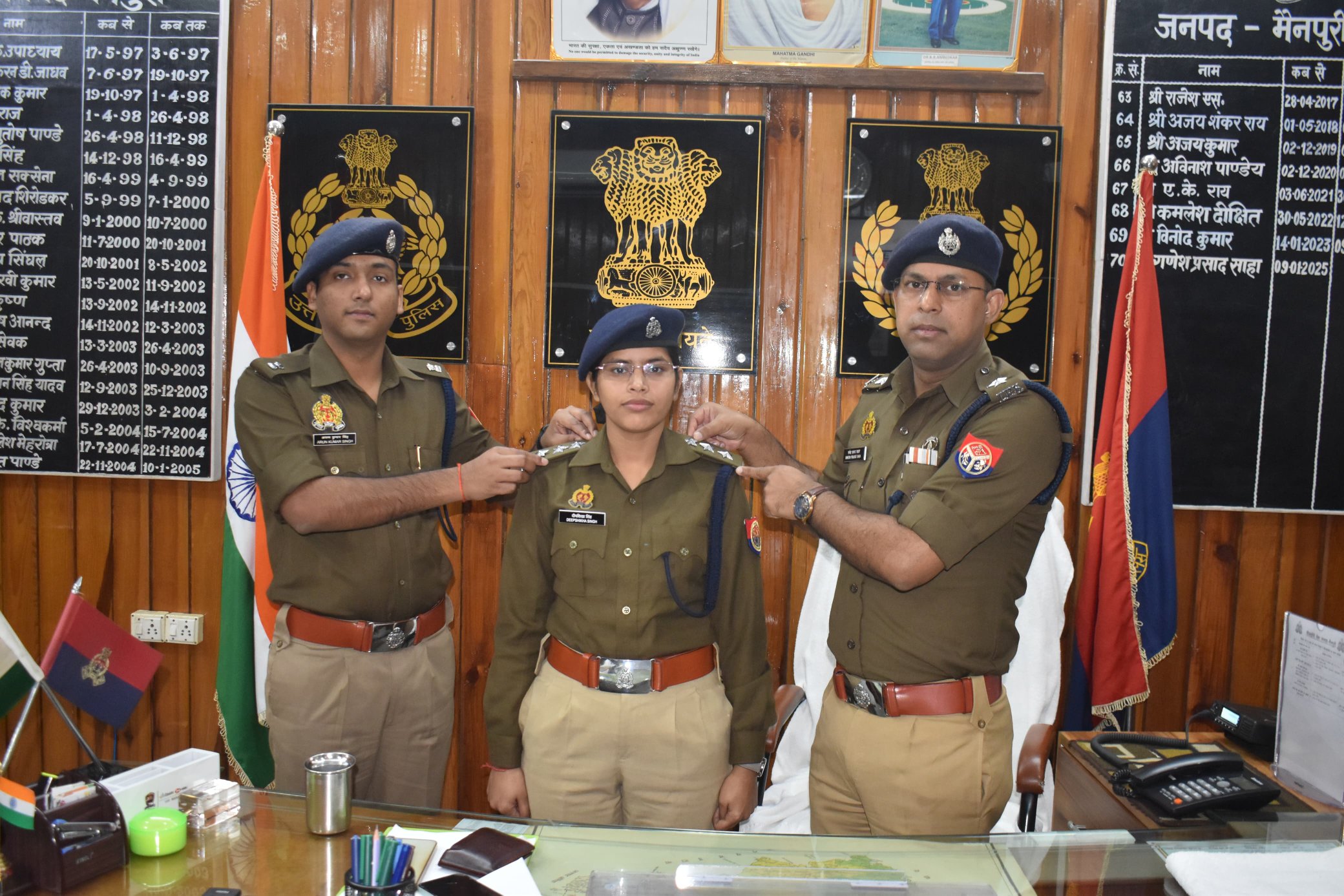 मैनपुरी: नवागत पुलिस उपाधीक्षक दीपशिखा सिंह को प्रशिक्षण पूर्ण होने पर मिली शुभकामनाएं, पिपिंग सेरेमनी संपन्न