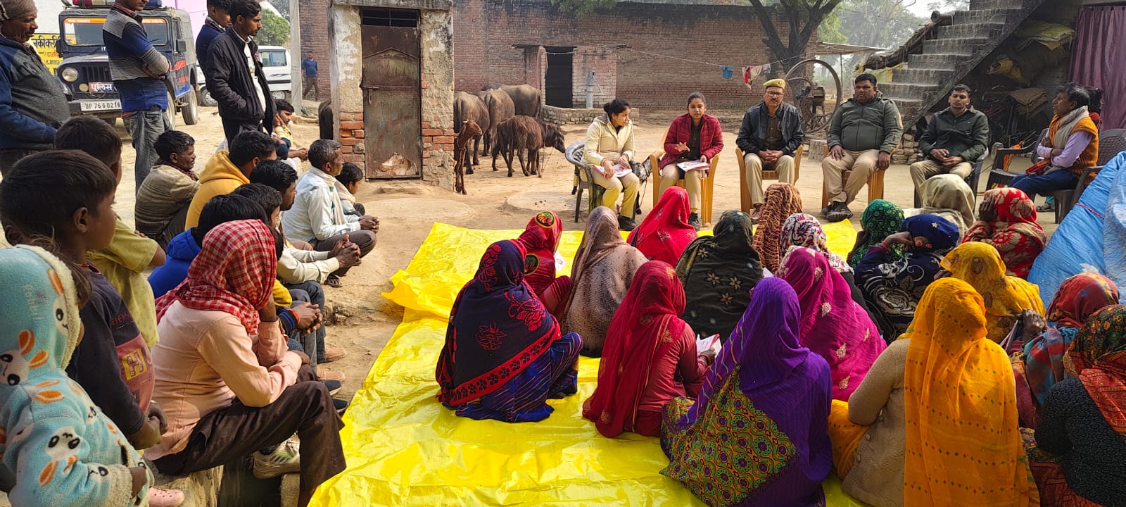 फर्रुखाबाद:मिशन शक्ति के पाँचवें चरण के तहत ग्राम कक्योली में महिला चौपाल का आयोजन