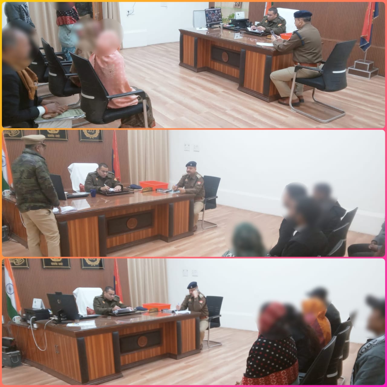 प्रयागराज : पुलिस कार्यालय में जनसुनवाई कर फरियादियों की शिकायतें सुनी गई