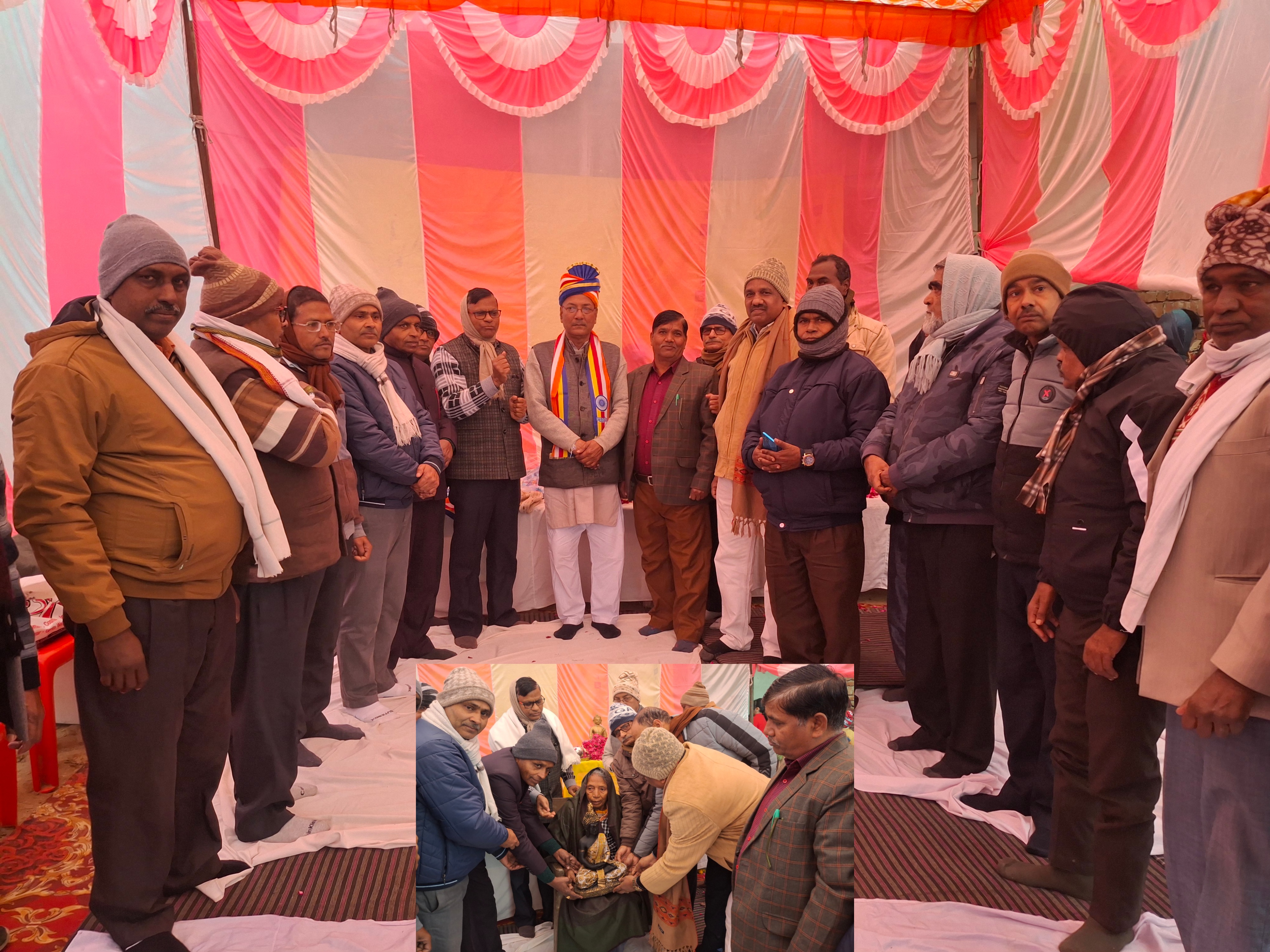 फर्रुखाबाद:समाजसेवी स्मृति शेष द्वारिका प्रसाद शाक्य का शांति पाठ संपन्न, तथागत सामाजिक समिति ने किया समाज शिरोमणि सम्मान।