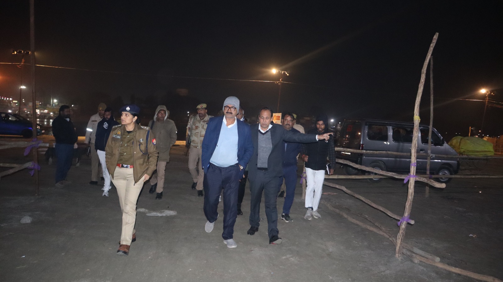 फर्रुखाबाद:मेला श्री रामनगरिया 2025-26 का जिलाधिकारी व पुलिस अधीक्षक ने किया स्थलीय निरीक्षण