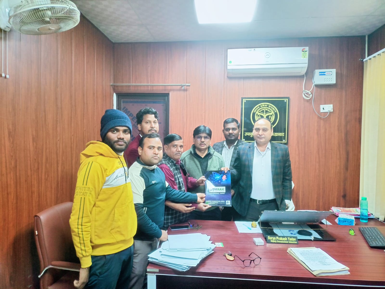 फर्रुखाबाद:युवा उद्यमियों को मिलेगा ₹5 लाख तक का ब्याजमुक्त सरकारी लोन, AIMRAH के निदेशक मंडल ने जिला उद्योग प्रोत्साहन अधिकारी से की महत्वपूर्ण मुलाकात