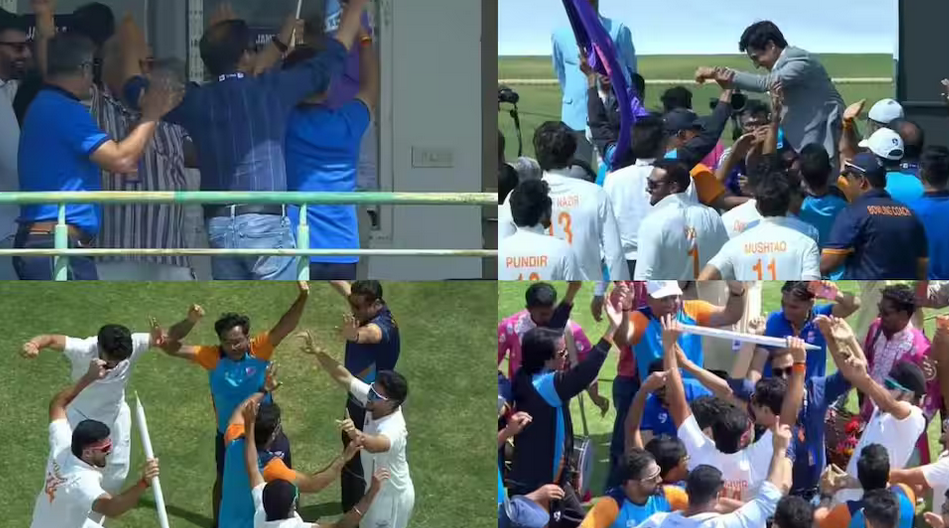 रणजी ट्रॉफी: चैंपियन बनने के बाद जम्मू-कश्मीर ने ऐसे मनाया जश्न