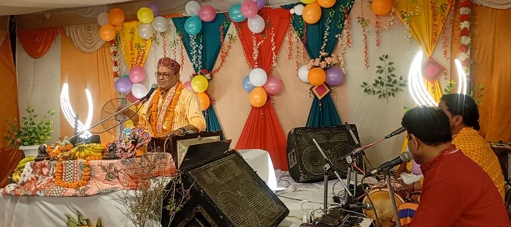 लखीमपुर खीरी : हवन यज्ञ व भंडारे के साथ हुआ श्रीमद् भागवत कथा का समापन