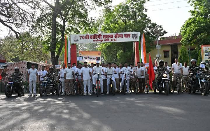 लखीमपुर खीरी : SSB ने फिट इंडिया मूवमेंट के तहत आयोजित किया भव्य फिटनेस और खेल जागरूकता कार्यक्रम